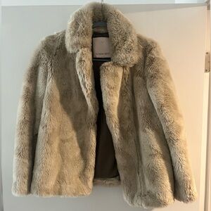 Sunday Best Faux Fur Jacket - Light Tan